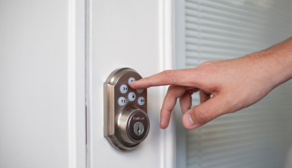 ADT smartlock on a Albuquerque home